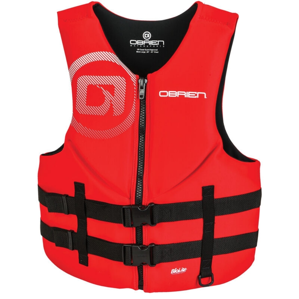 O'Brien Men's Traditional Life Jacket Red 2XL NWT